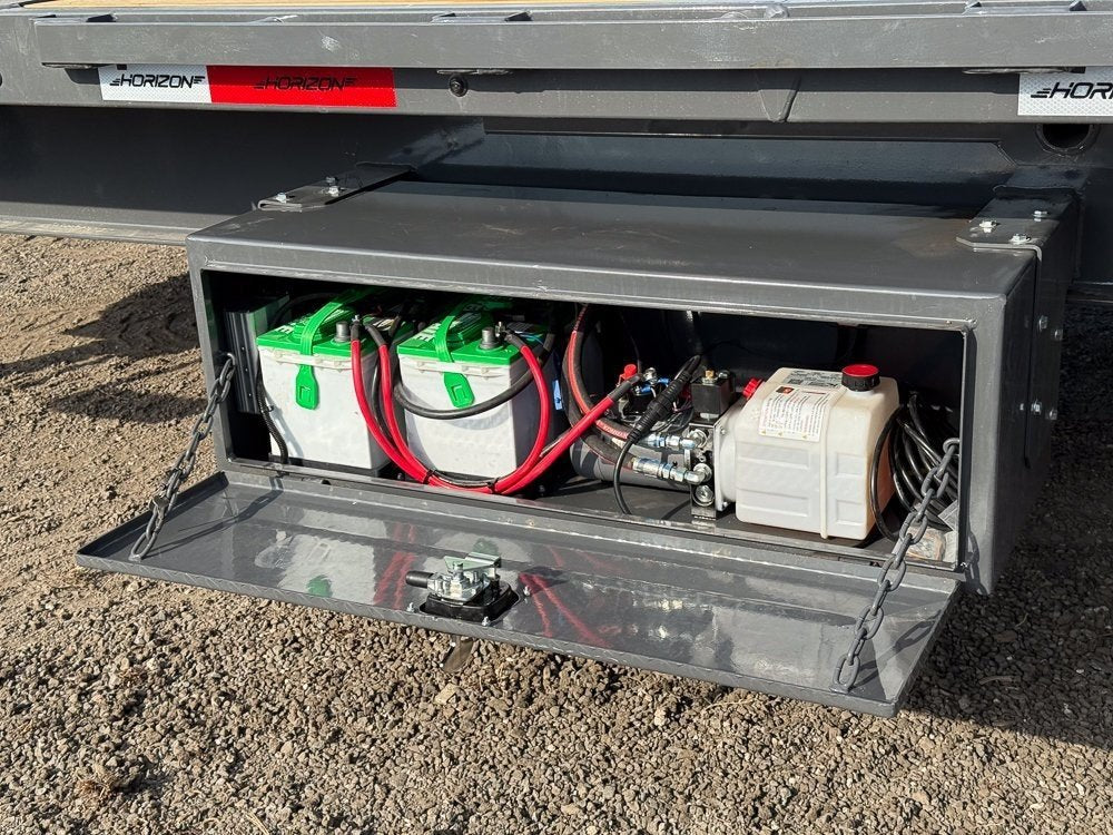 28' Horizon FTS Gooseneck Hydraulic Deckover Tilt Trailer - 10K Axles 15106