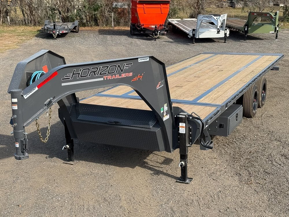 28' Horizon FTS Gooseneck Hydraulic Deckover Tilt Trailer - 10K Axles 15106