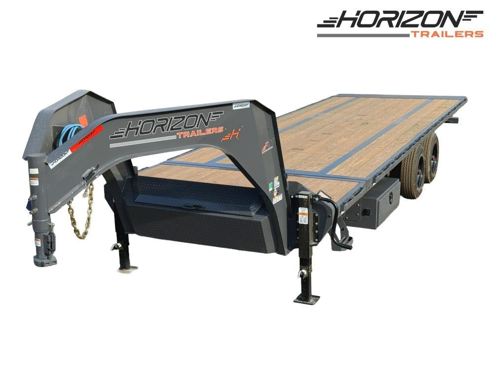 28' Horizon FTS Gooseneck Hydraulic Deckover Tilt Trailer - 10K Axles 15107
