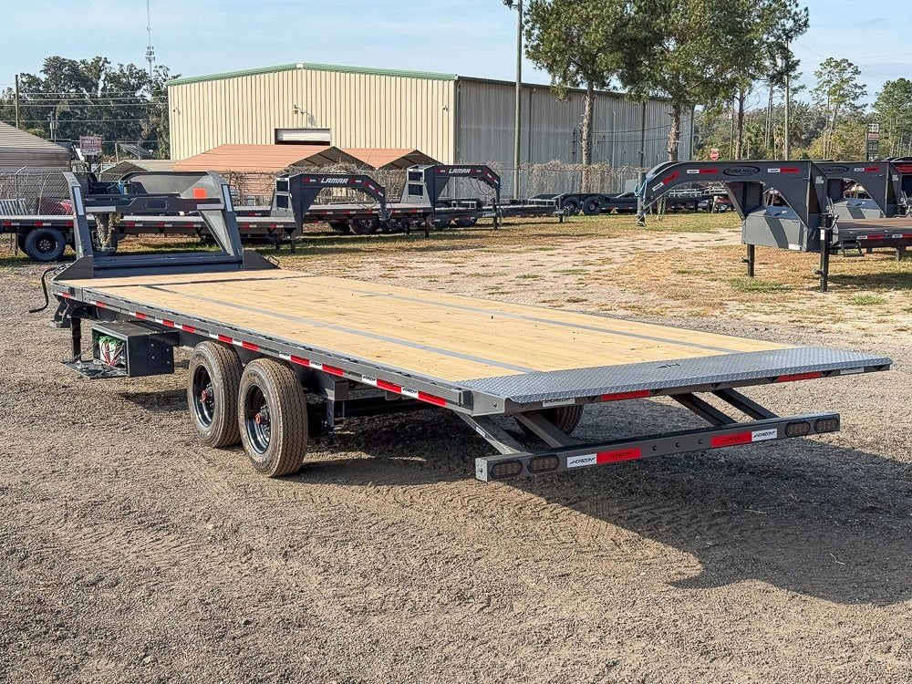 28' Horizon FTS Gooseneck Hydraulic Deckover Tilt Trailer - 10K Axles 15107