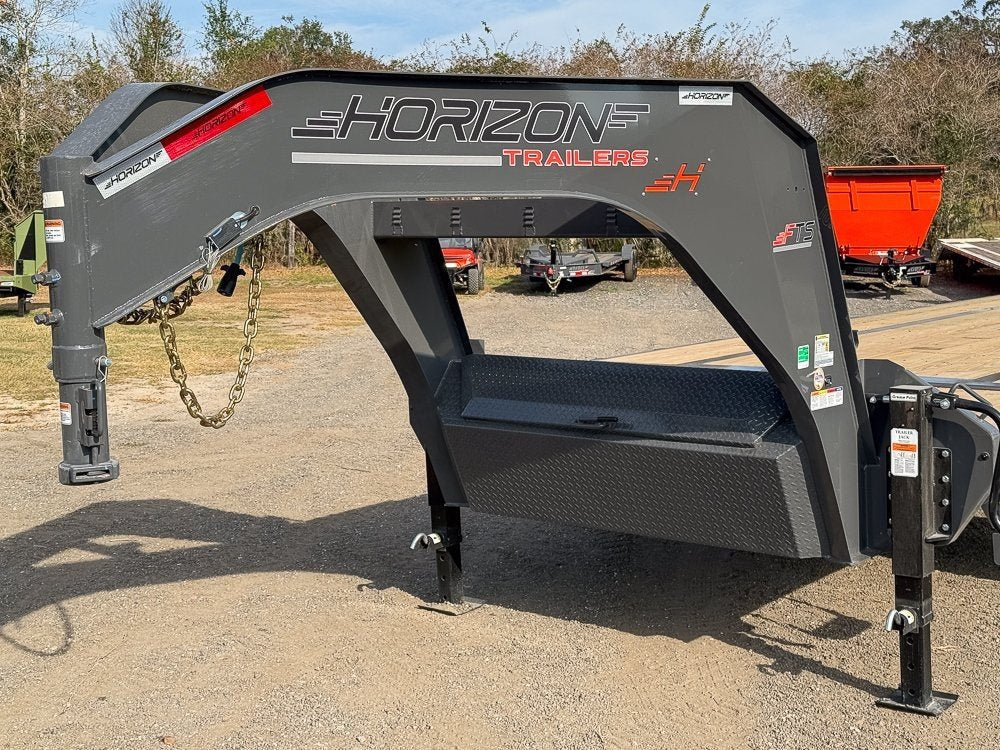 28' Horizon FTS Gooseneck Hydraulic Deckover Tilt Trailer - 10K Axles 15107
