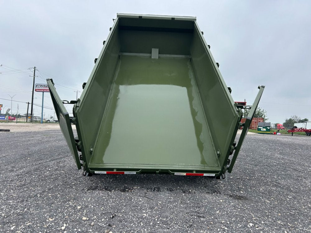 14' Horizon LZ7 Bumper Pull Dump Trailer 42" Side Walls Telescopic Lift Hydraulic Jacks - (2) 7k Axl 14681