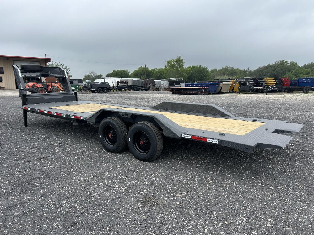 26' Horizon HET Gooseneck Equipment Tilt Trailer Drive Over Fenders - (2) 10K Axles 15457