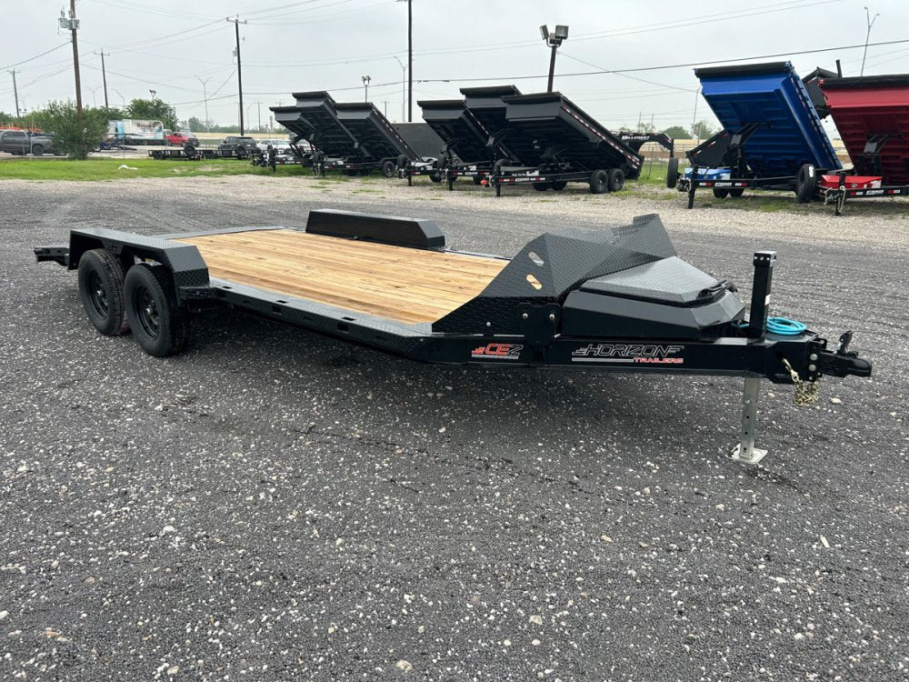 18' Horizon CEZ Bumper Pull Single Car Trailer - (2) 3.5k Axles 16085
