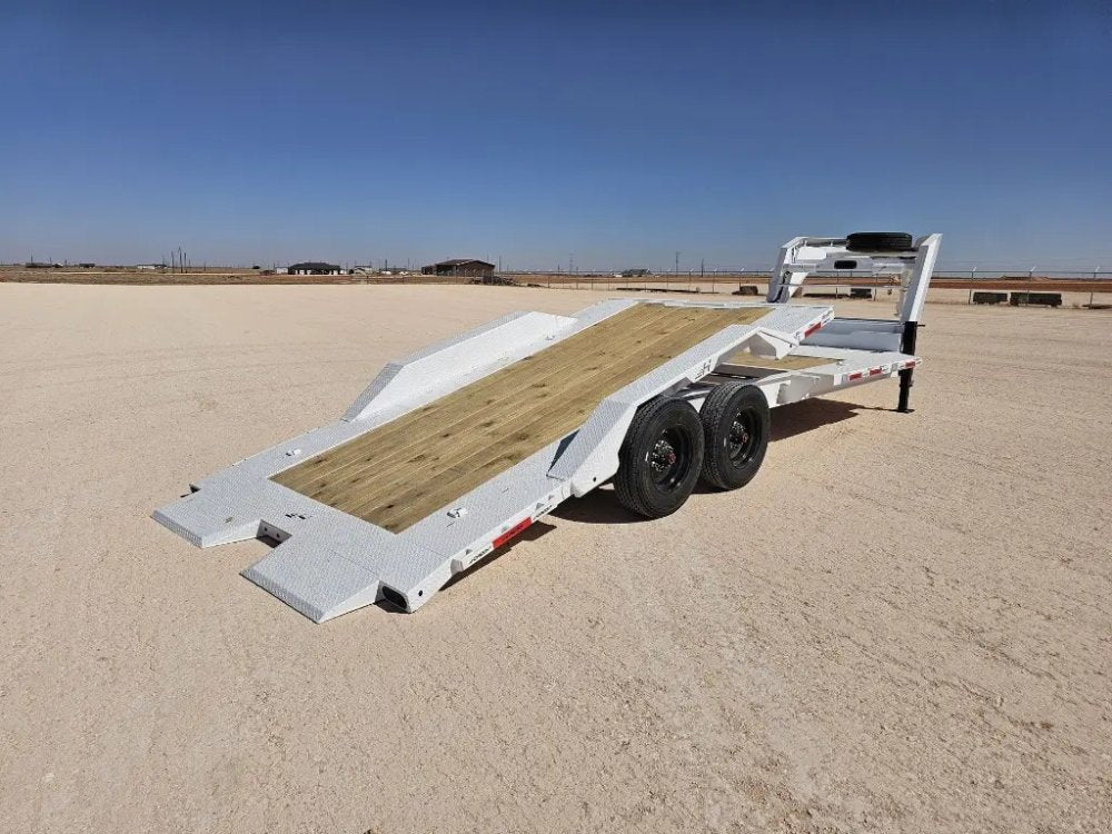 24' Horizon HET Gooseneck Equipment Tilt Trailer Drive Over Fenders - (2) 10K Axles 16857
