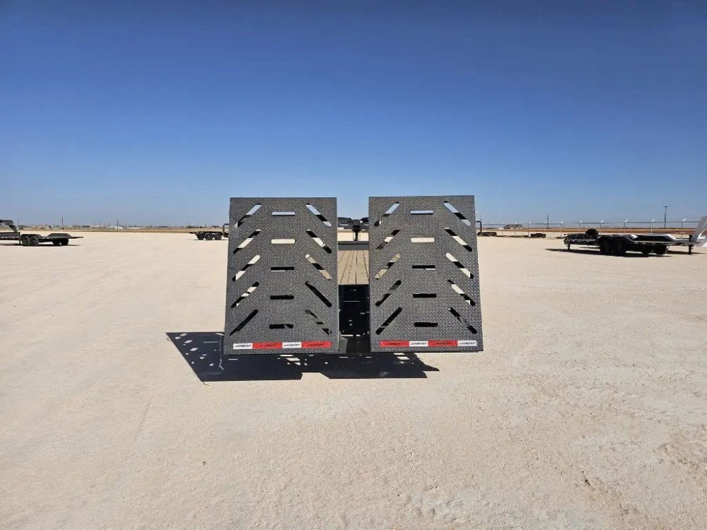 36' Horizon FTZ Gooseneck Hotshot Non-CDL Deckover Trailer Mega Ramps - (2) 7K Axles 16233