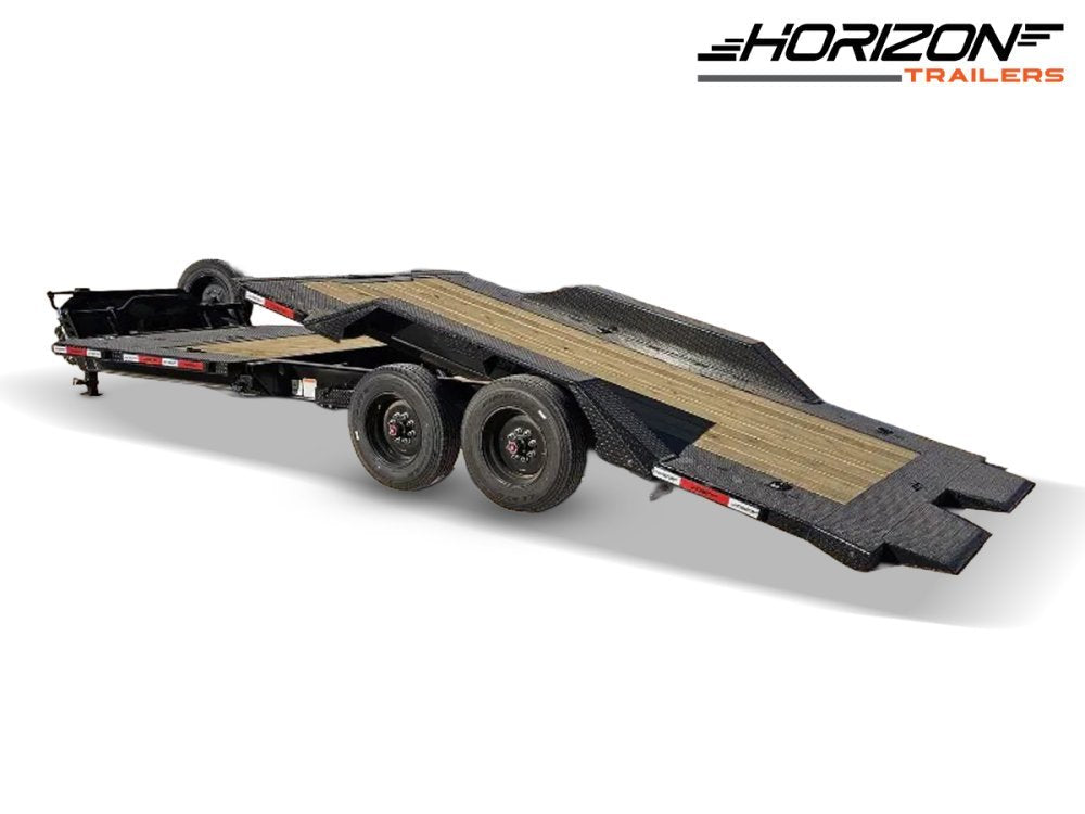 24' Horizon HET Bumper Pull Equipment Tilt Trailer Drive Over Fenders - (2) 10K Axles 16460