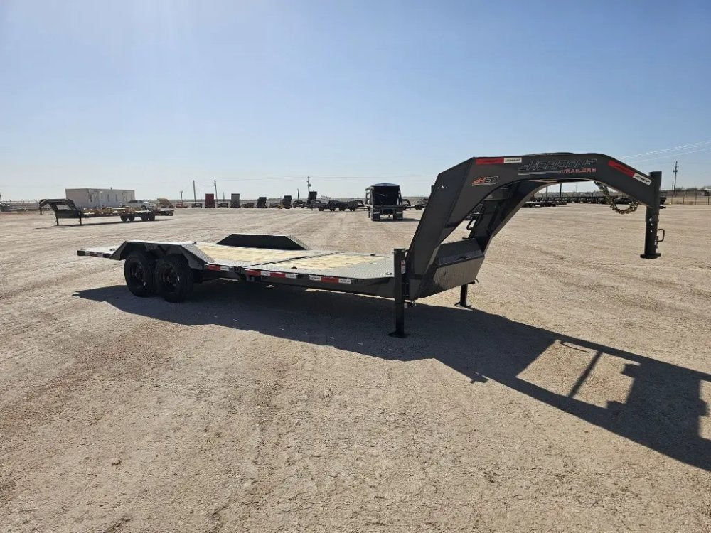 24' Horizon HET Gooseneck Equipment Tilt Trailer Drive Over Fenders - (2) 10K Axles 16003