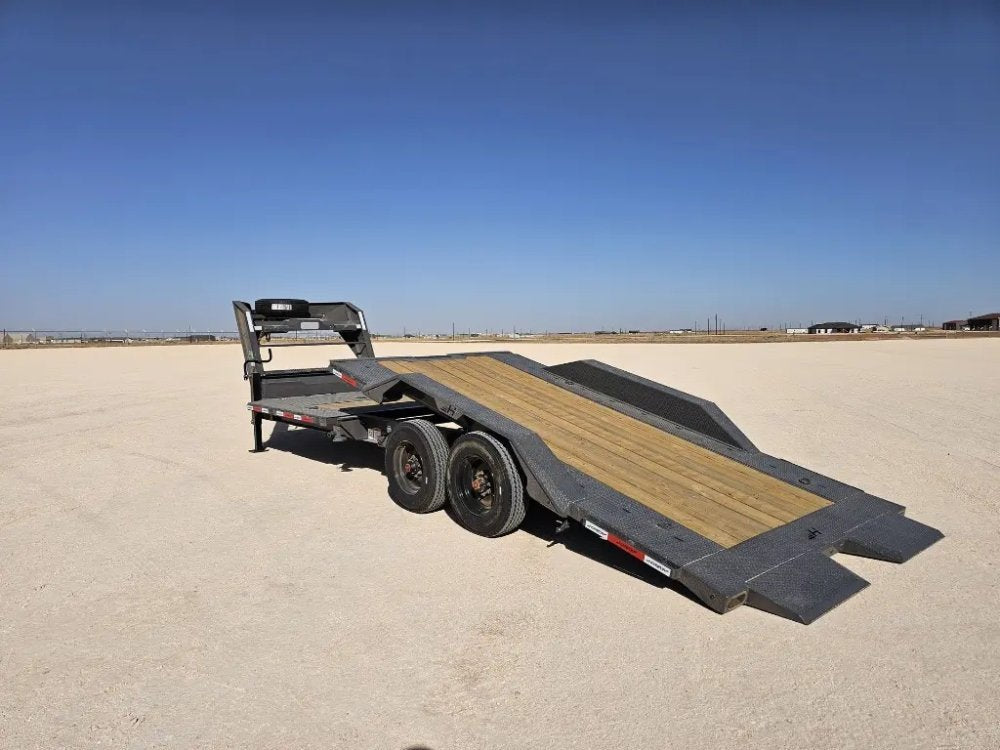 24' Horizon HET Gooseneck Equipment Tilt Trailer Drive Over Fenders - (2) 10K Axles 16003