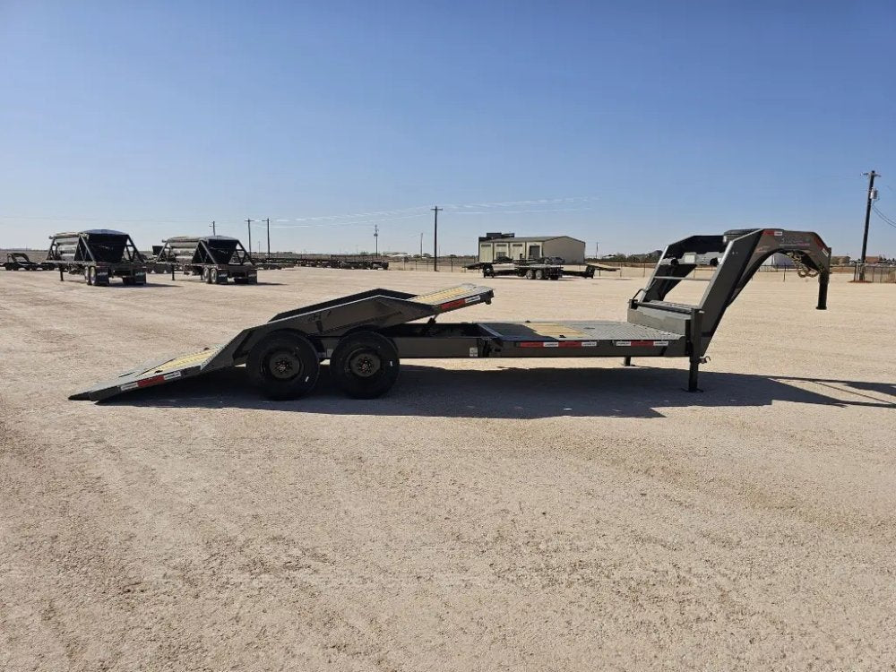 24' Horizon HET Gooseneck Equipment Tilt Trailer Drive Over Fenders - (2) 10K Axles 16003