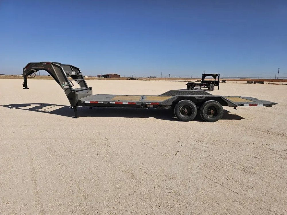 24' Horizon HET Gooseneck Equipment Tilt Trailer Drive Over Fenders - (2) 10K Axles 16003