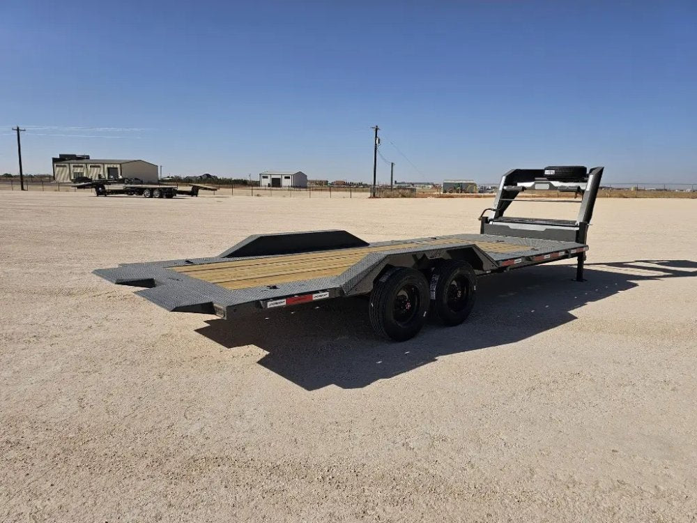 24' Horizon HET Gooseneck Equipment Tilt Trailer Drive Over Fenders - (2) 10K Axles 16003