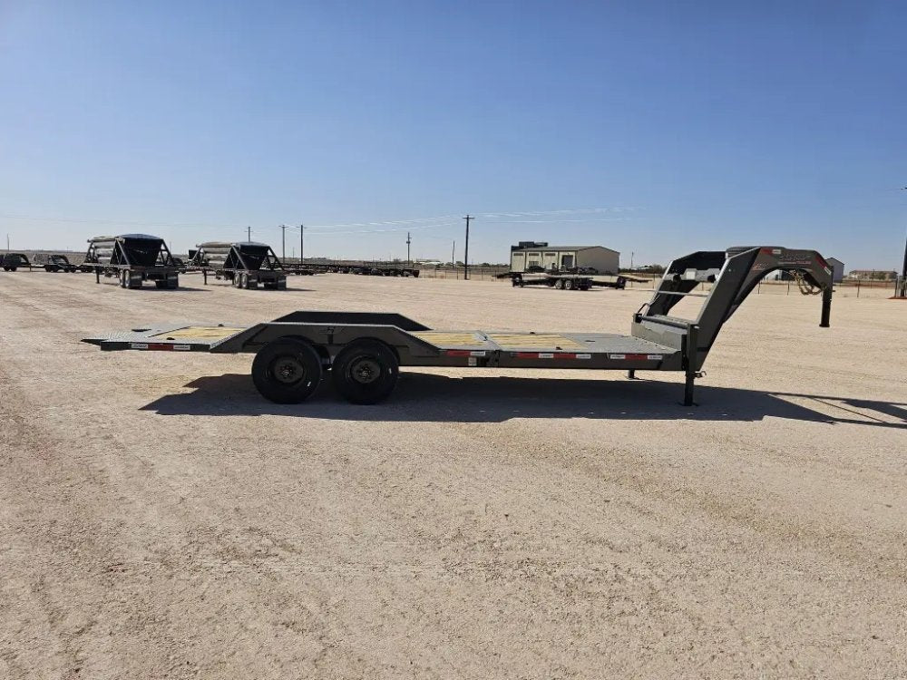 24' Horizon HET Gooseneck Equipment Tilt Trailer Drive Over Fenders - (2) 10K Axles 16003