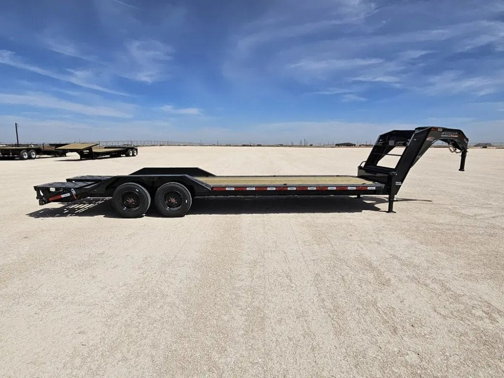 26' HEH Gooseneck Equipment Trailer Drive Over Fenders Mega Ramps - (2) 10K Axles 16126