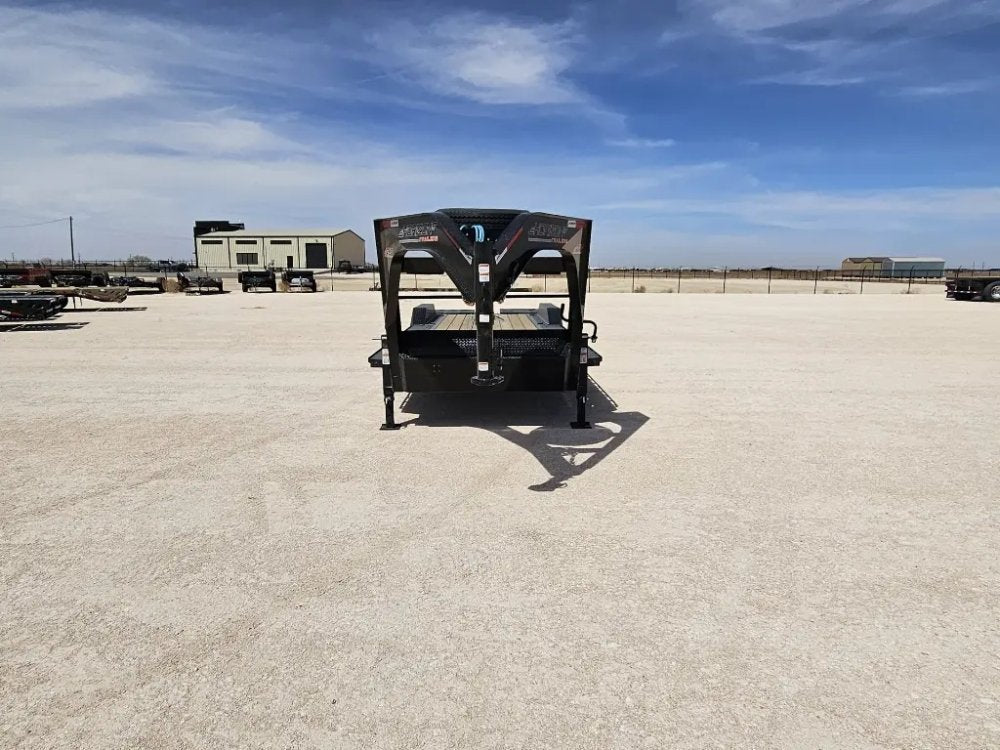 26' HEH Gooseneck Equipment Trailer Drive Over Fenders Mega Ramps - (2) 10K Axles 16126