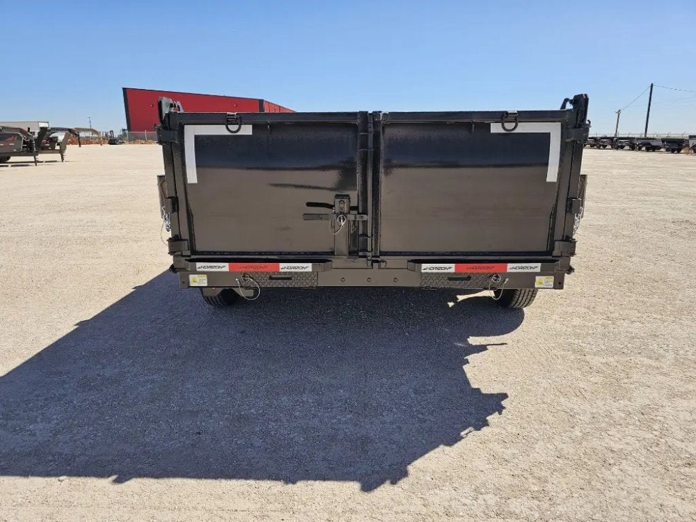 14' Horizon LZ7 Bumper Pull Dump Trailer 30" Side Walls - (2) 7K Axles 15926