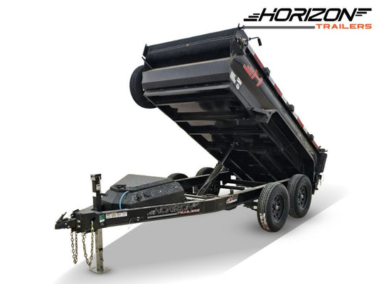 10' Horizon HZ5 Bumper Pull Dump Trailer 24" Side Walls - (2) 3.5K Axles 15796