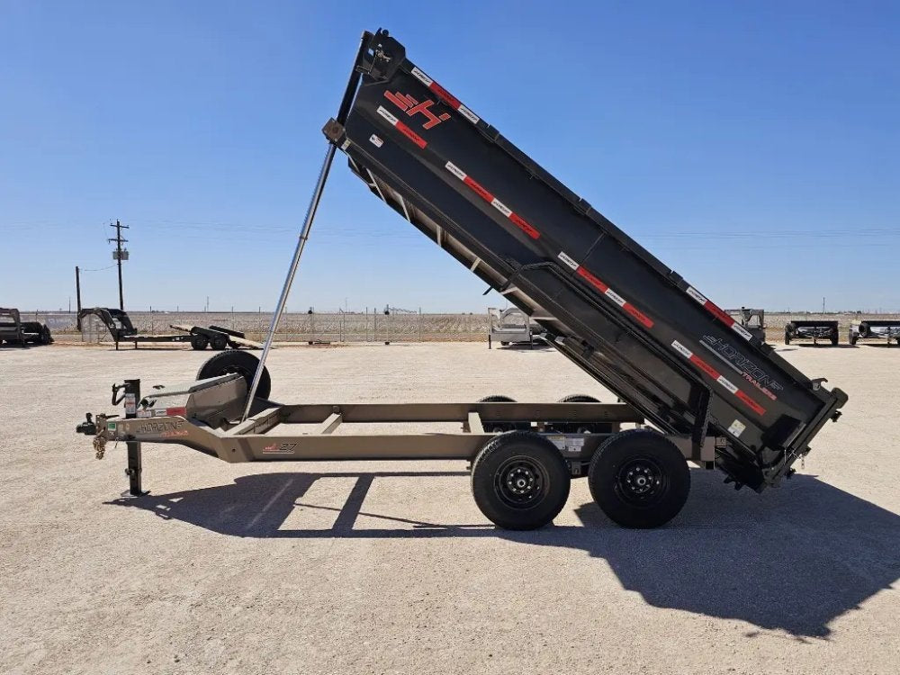14' Horizon LZ7 Bumper Pull Dump Trailer 30" Side Walls - (2) 7K Axles 15888
