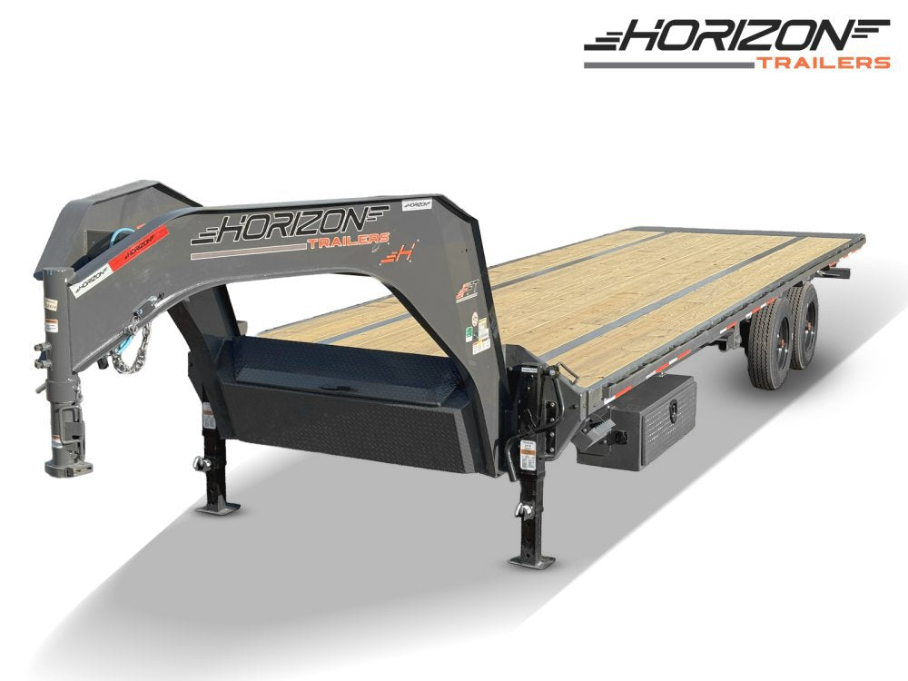 28' Horizon FFT Gooseneck Full Deckover Tilt Trailer - (2) 10K Axles 016934