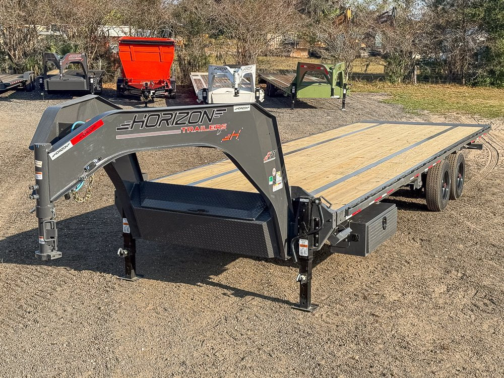 28' Horizon FFT Gooseneck Full Deckover Tilt Trailer - (2) 10K Axles 016934