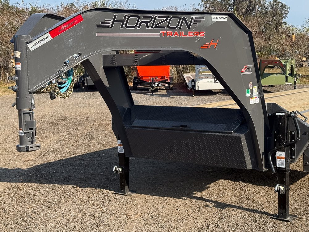 28' Horizon FFT Gooseneck Full Deckover Tilt Trailer - (2) 10K Axles 016934