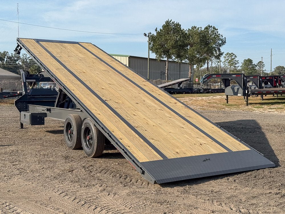 28' Horizon FFT Gooseneck Full Deckover Tilt Trailer - (2) 10K Axles 016934