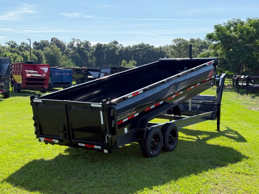 20' Horizon HZX Gooseneck Dump Trailer 36" Side Walls - (2) 10K Axles 016893