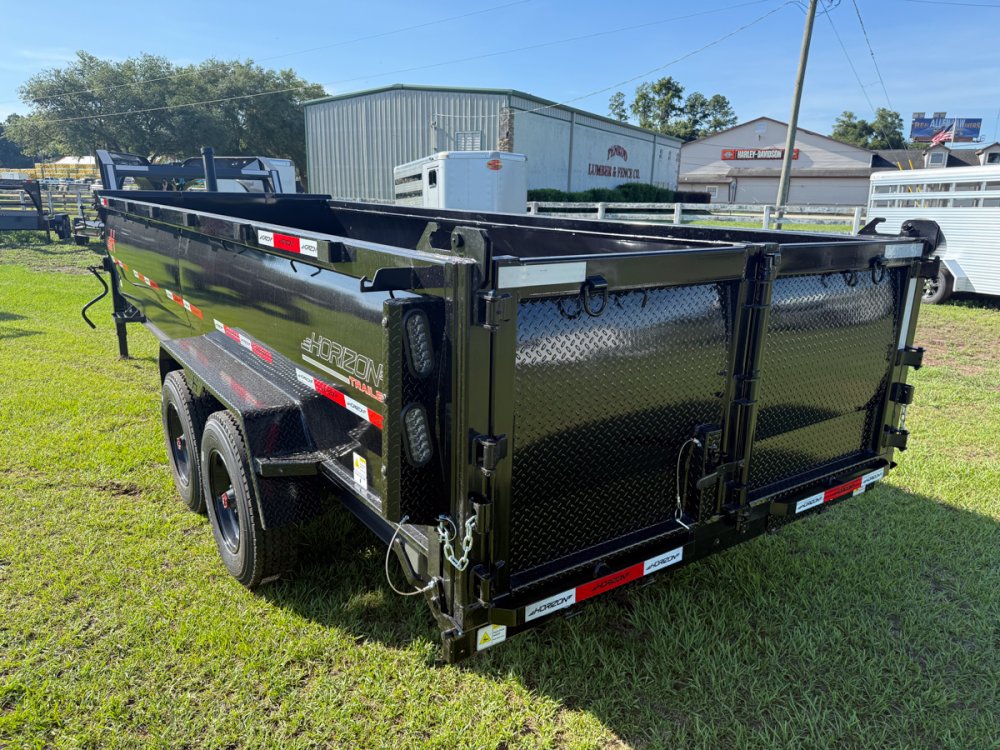 20' Horizon HZX Gooseneck Dump Trailer 36" Side Walls - (2) 10K Axles 016893
