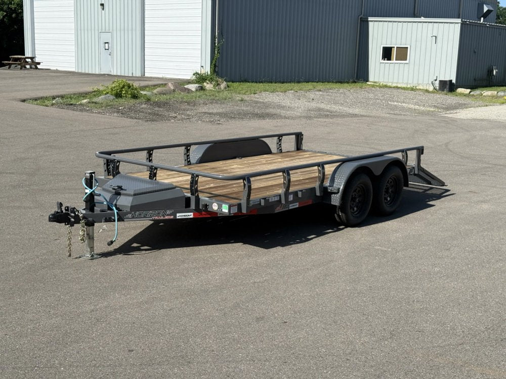 14' Horizon UTZ Bumper Pull Utility Trailer - (2) 3.5K Axles 017724