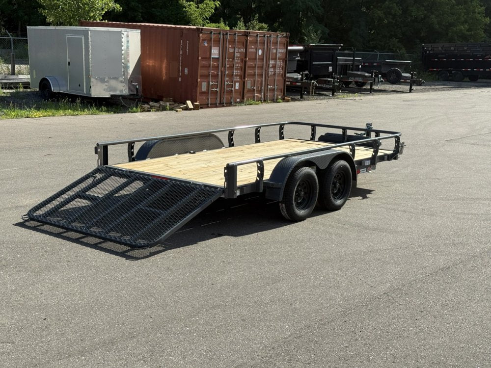 14' Horizon UTZ Bumper Pull Utility Trailer - (2) 3.5K Axles 017724