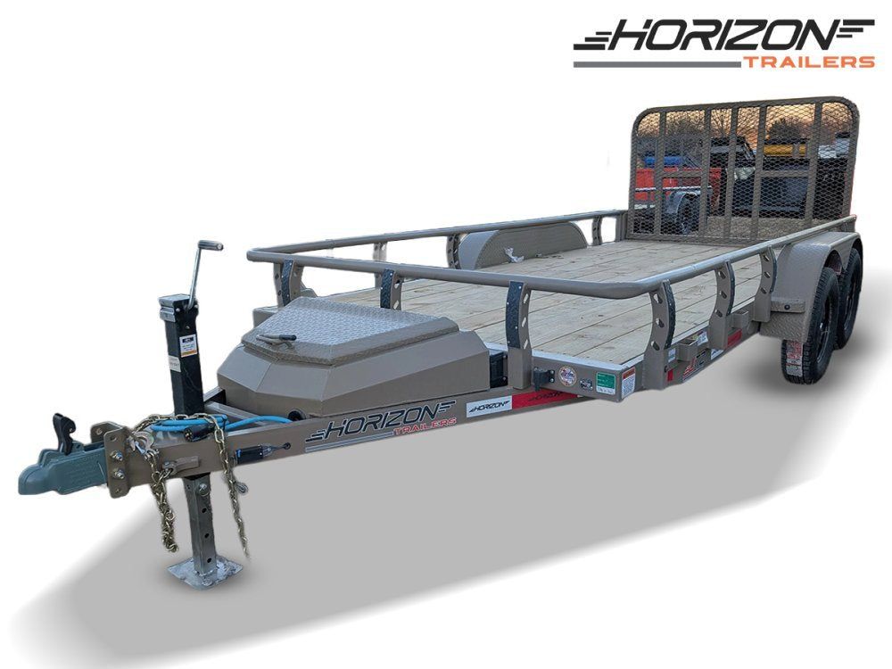 6.5' x 14' Horizon UTZ Bumper Pull Utility Trailer - (2) 3.5K Axles 15571