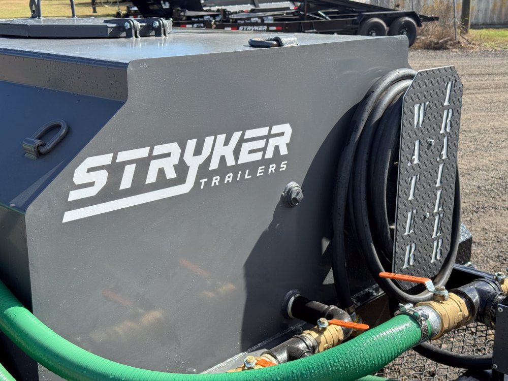 500 Gallon Water Tank Trailer with Pump and Hose 004473