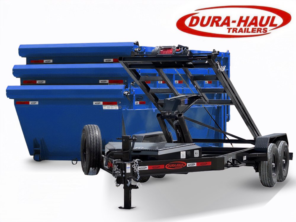 Dura Haul 14' BP Roll Off Bundle (2) 7k Axles + 3 Bin 4' Walls 01092A