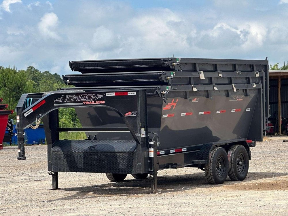 Horizon 16' RDZ GN Roll off Bundle (2) 7k Axles + 3 Bins w/ 4' Walls 016366
