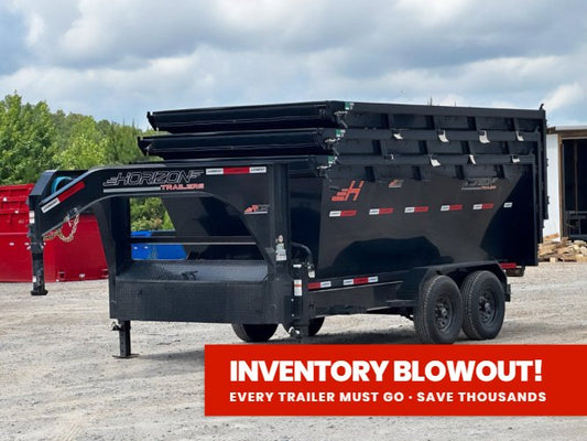 Horizon 14' RDZ GN Roll off Bundle (2) 7k Axles + 3 Bins w/ 4' Walls 013798