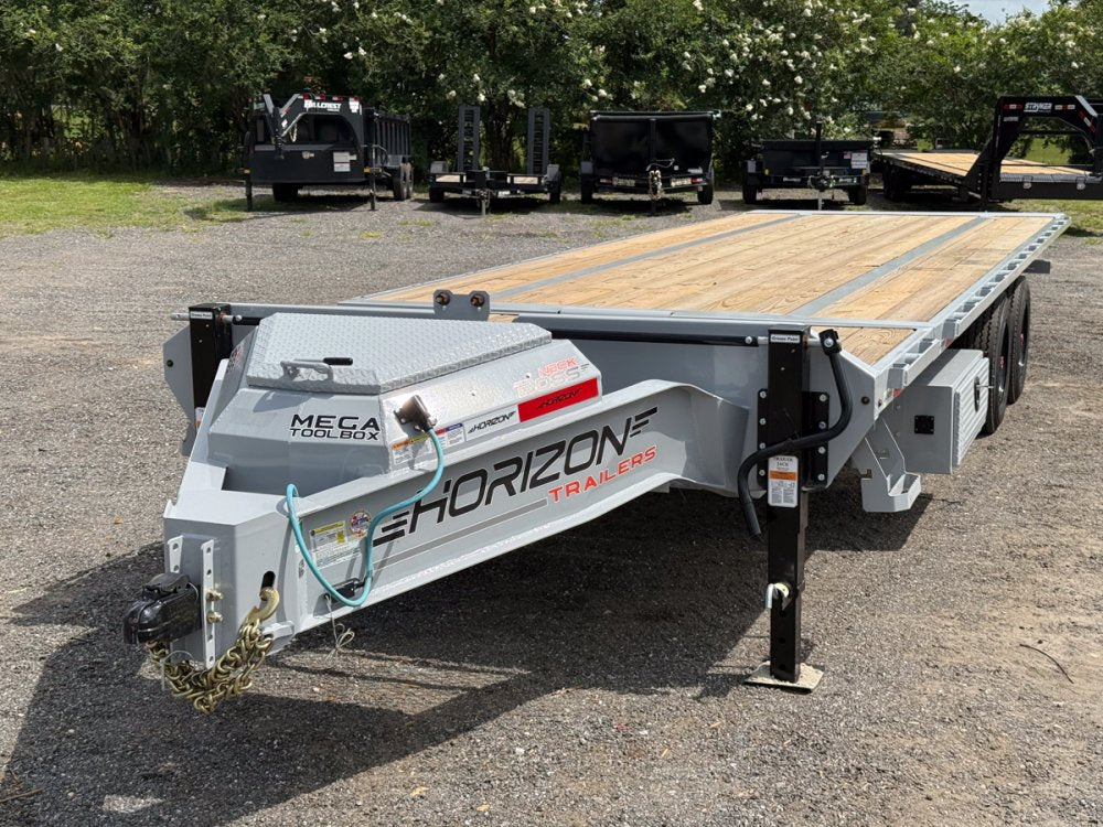 28' Horizon FTS Bumper Pull Hydraulic Deckover Tilt Trailer - (2) 10K Axles 014216