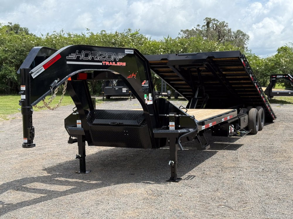 34' Horizon FHS Gooseneck Deckover Tilt Trailer - (2) 10K Axles 014210