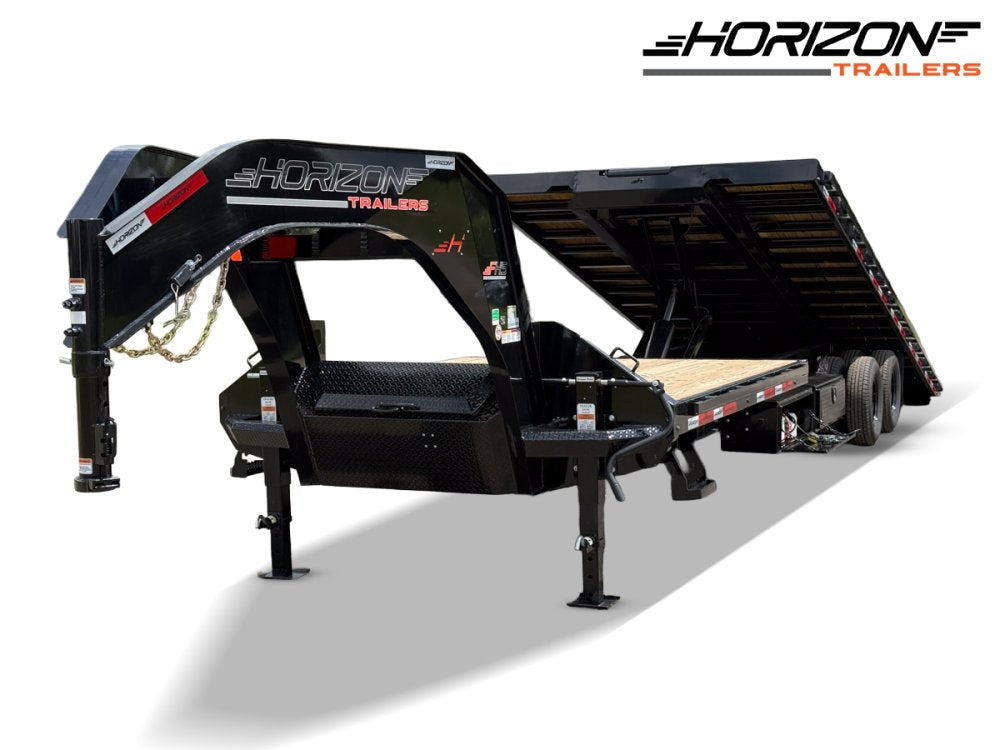 34' Horizon FHS Gooseneck Deckover Tilt Trailer - (2) 10K Axles 14210
