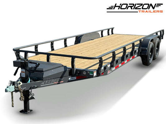 22' Horizon UTZ Bumper Pull Utility Trailer - (2) 7K Axles 16804
