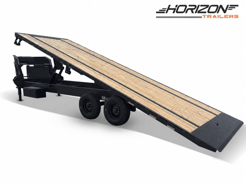 28' Horizon FFT Gooseneck Full Deckover TIlt Trailer - (2) 10K Axles 018028