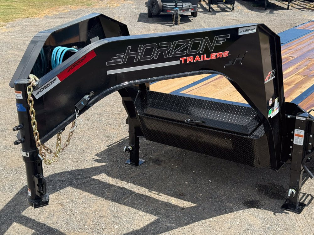 28' Horizon FFT Gooseneck Full Deckover TIlt Trailer - (2) 10K Axles 18028