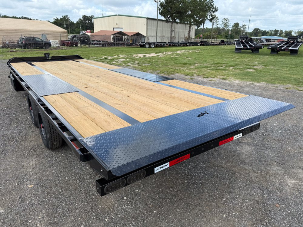 24' Horizon FFT Bumper Pull Full Deckover TIlt Trailer - (2) 10K Axles 18031