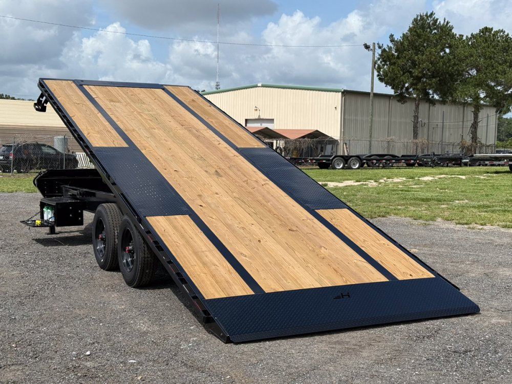 24' Horizon FFT Bumper Pull Full Deckover TIlt Trailer - (2) 10K Axles 18031