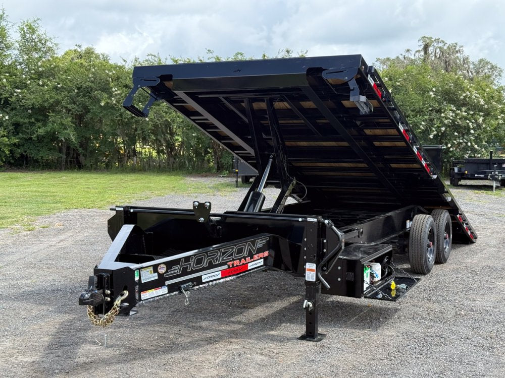 24' Horizon FFT Bumper Pull Full Deckover TIlt Trailer - (2) 10K Axles 18031