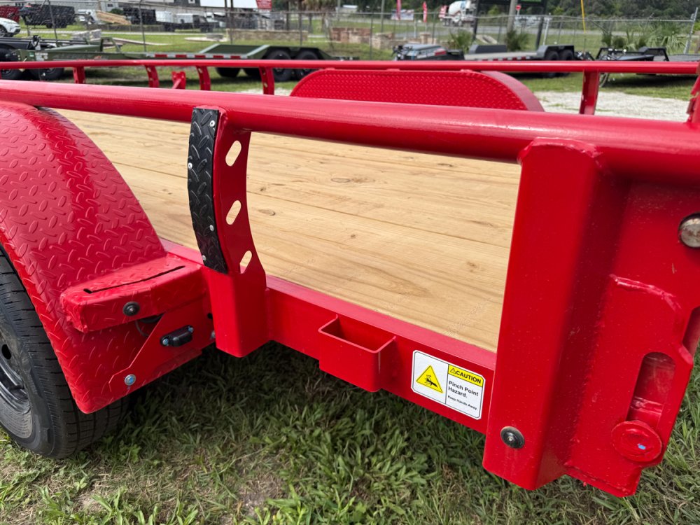 14' Horizon UTZ Bumper Pull Utility Trailer - (2) 3.5K Axles 17737
