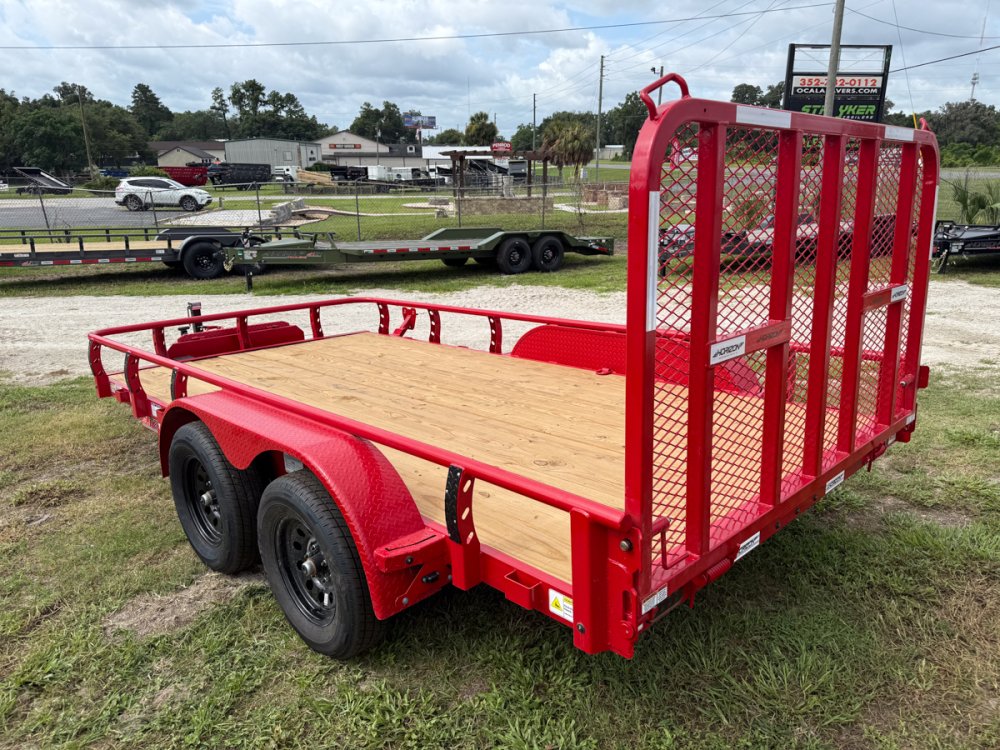14' Horizon UTZ Bumper Pull Utility Trailer - (2) 3.5K Axles 17737