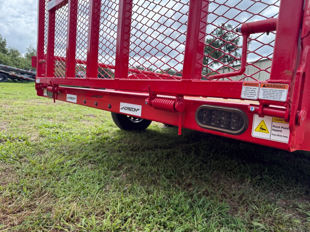 14' Horizon UTZ Bumper Pull Utility Trailer - (2) 3.5K Axles 17736