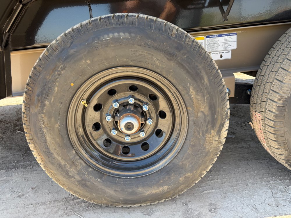 14' Horizon HZ7 Bumper Pull Dump Trailer 24" Side Walls - (2) 7K Axles 017845