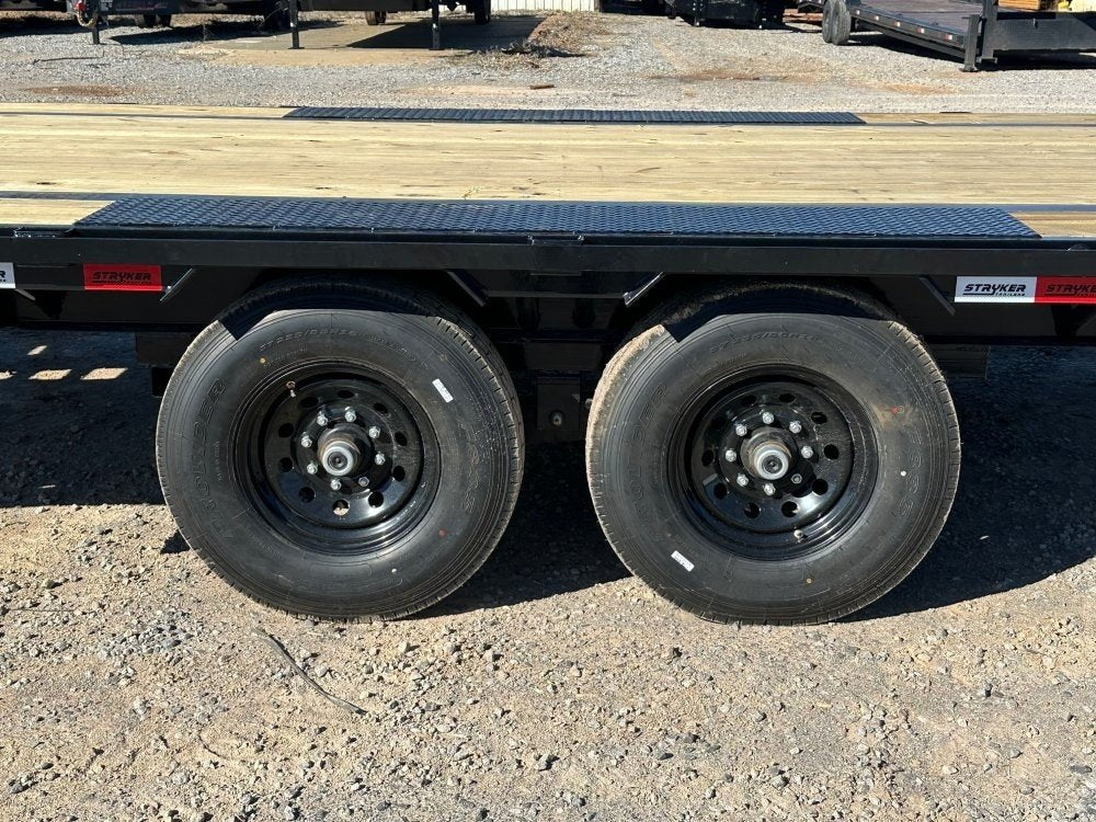 40' Stryker Gooseneck Hotshot Non-CDL Deckover Trailer Mega Ramps - (2) 7K Axles 004555