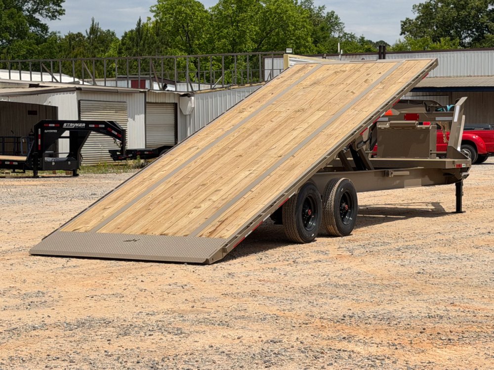 28' Horizon FTS Gooseneck Hydraulic Deckover Tilt Trailer - (2) 10K Axles 016542